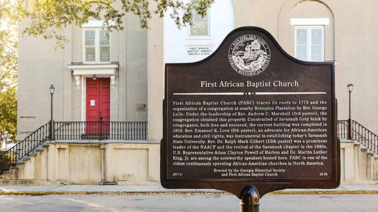first baptist church in Savannah