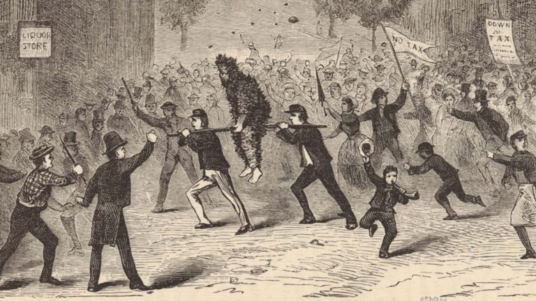 Famous whiskey insurrection in Pennsylvania