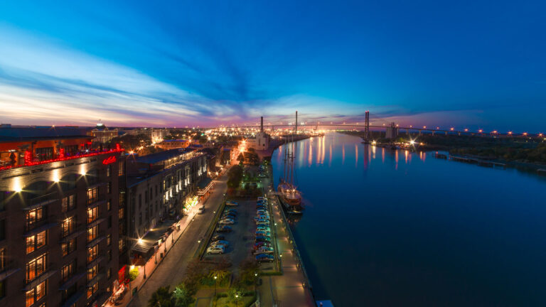 savannah skyline nighttime